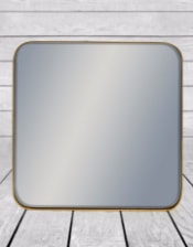 Medium Square Gold Framed Arden Wall Mirror