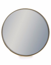 Small Round Gold Framed Arden Wall Mirror