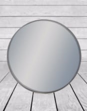 Medium Round Silver Framed Arden Wall Mirror