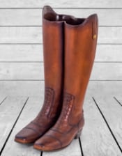 Pair of Leather Boots Umbrella Stand/Vase