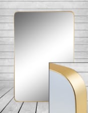 Large Rectangular Gold Framed Arden Wall Mirror