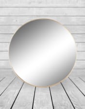 Large Round Gold Framed Arden Wall Mirror