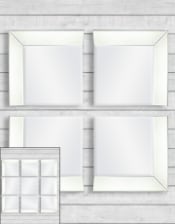 Venetian 4 Corner Piece Mirror Set