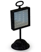 Antiqued Iron Infinity LED Table Mirror (USB Rechargeable)