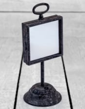 Antiqued Iron Infinity LED Table Mirror (USB Rechargeable)