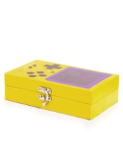 Yellow Retro Handheld Games Console Storage Box