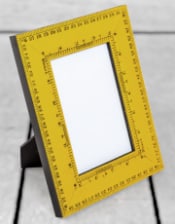 Retro Yellow Ruler 4x6" Photo Frame