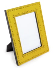 Retro Yellow Ruler 5x7" Photo Frame