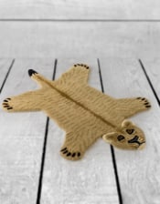 Hand Tufted Small Lioness "Skin" Woollen Rug