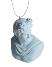 Blue Apollo Bust Hanging Decoration (to be bought in qtys of 4) (PROMO)