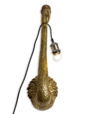 Antique Gold Flamingo Head Wall Lamp