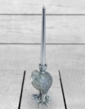 Silver Kiwi Bird Candle Holder 