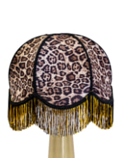 Animal Print Frilled Lampshade (Use As Pendant or Shade)