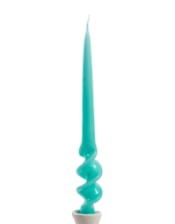 Gloss Fresh Mint Green 29cm Hand Turned Taper Candle