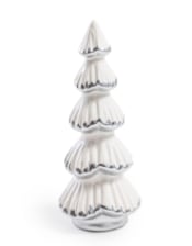 Classic Style White & Silver Ceramic Christmas Tree  (PROMO)