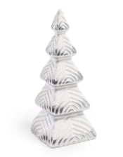 White & Silver Ceramic Christmas Tree (PROMO)