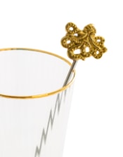 Set of 4 Gold Octopus Drinks Stirrers