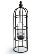 Industrial Metal Extra Large Bird Cage Lantern / Candle Holder