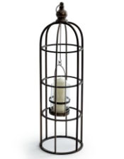 Industrial Metal Extra Large Bird Cage Lantern / Candle Holder