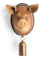 Large Pig with Bell Wall Head (to be bought in qtys of 2)