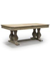 Reclaimed Dark Elm Extending Dining Table