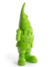 Medium Bright Green "Naughty Gnome" Figure