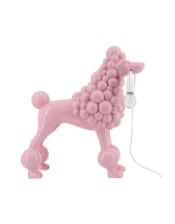Standing Pink Poodle Lamp