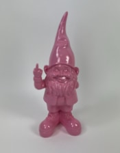 Medium Bright Pink "Naughty Gnome" Figure