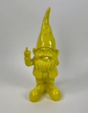 Medium Bright Yellow "Naughty Gnome" Figure