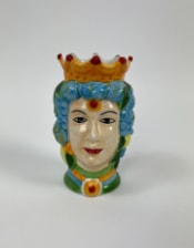 Sicilian Queen Moor Head Ceramic Storage Pot (to be bought in qtys of 4)