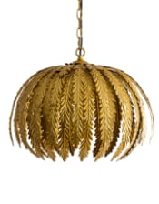Gold Tropical Floral Ceiling Pendant