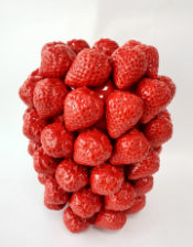 Ceramic Extra Large Multi Strawberry Vase