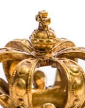 Antique Gold Regal Crown Ornament