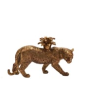 Prowling Leopard Candle Holder