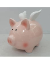 Classic Ceramic Flying Piggy Bank