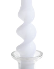 White 29cm Hand Turned Taper Candle