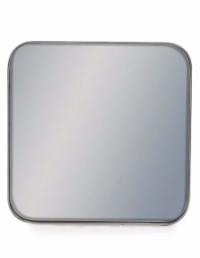Medium Square Silver Framed Arden Wall Mirror