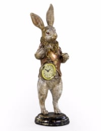 The White Rabbit Standing Clock Figure - Gold