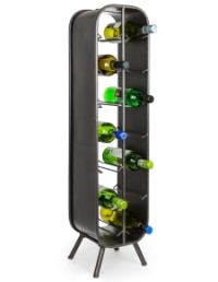 Camden Metal Industrial Large 14 Bottle Wine Rack