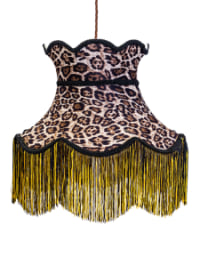 Animal Print Tall Frilled Lampshade (Use As Pendant or Shade)