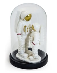 Astronaut Parent and Child in Glass Dome