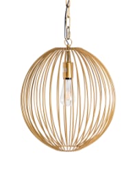 Gold Large Wire Sphere Ceiling Pendant