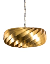 Antique Gold Metal Twist Ceiling Pendant