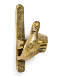 Antique Gold Thumbs Up Hand Door Knocker (to be bought in qtys of 2)