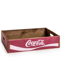 Antiqued Red Cola Wooden Tray