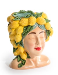 "Lady Lemon" Bust Vase