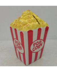 Ceramic Popcorn Money Bank