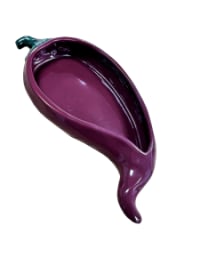 Purple Cayenne Chilli Serving Dish