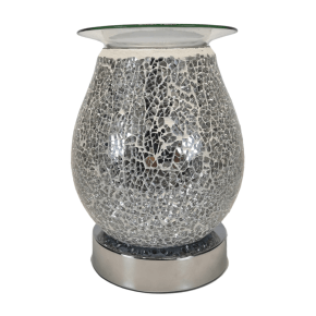 Silver Egg Shape Mosaic Burner