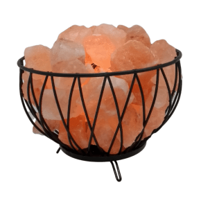 Criss-Cross Basket wt Fire Rocks